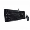 Teclado y Ratón Óptico Logitech Desktop MK120 1000 dpi USB