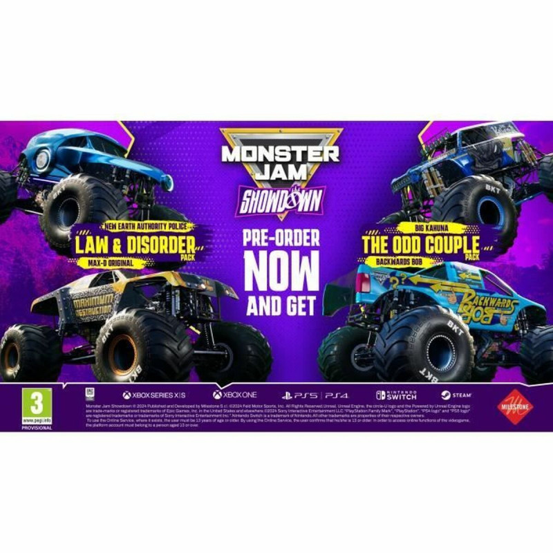 Videojuego PlayStation 5 Milestone Monster Jam Showdown - Day One Edition