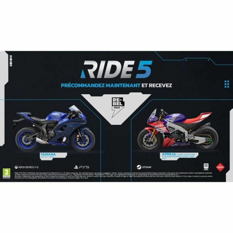 Videojuego PlayStation 5 Milestone Ride 5