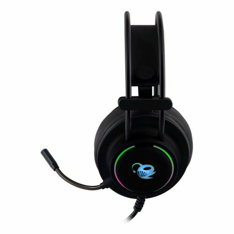 Auriculares con Micrófono CoolBox DeepLighting Negro