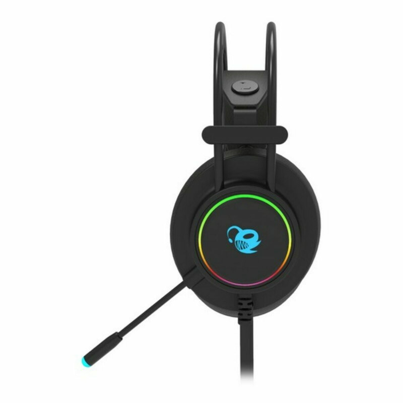 Auriculares con Micrófono CoolBox DeepLighting Negro