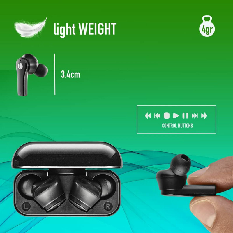 Auriculares Bluetooth NGS ARTICABLOOMBLACK Negro