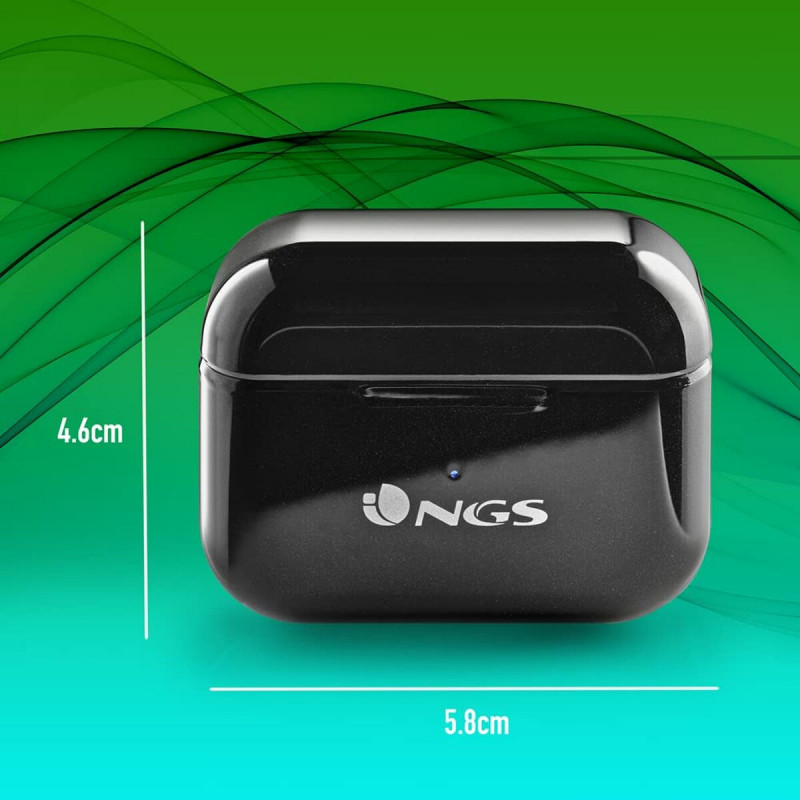 Auriculares Bluetooth NGS ARTICABLOOMBLACK Negro