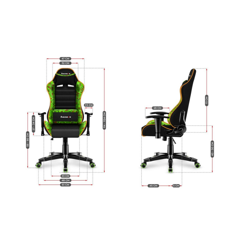 Silla Gaming Huzaro HZ-Ranger 6.0 Pixel Mesh Negro/Azul