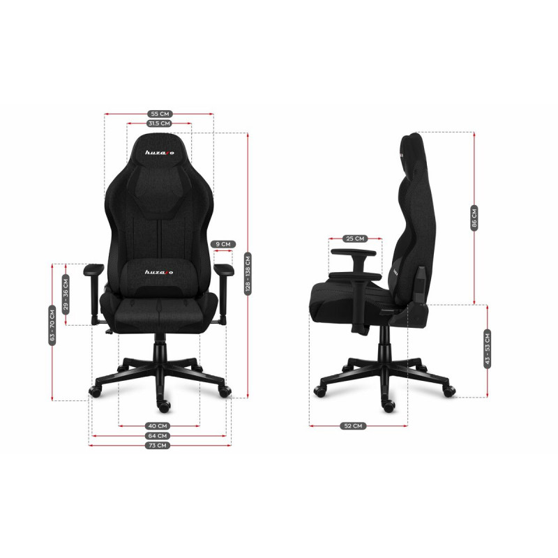 Silla Gaming Huzaro HZ-Force 7.9 Black Mesh Negro