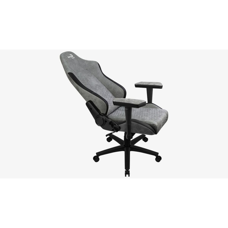 Silla Gaming Aerocool Crown AeroSuede Negro Gris