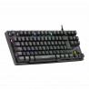 Teclado Gaming Mars Gaming MKTKLES LED RGB Qwerty Español