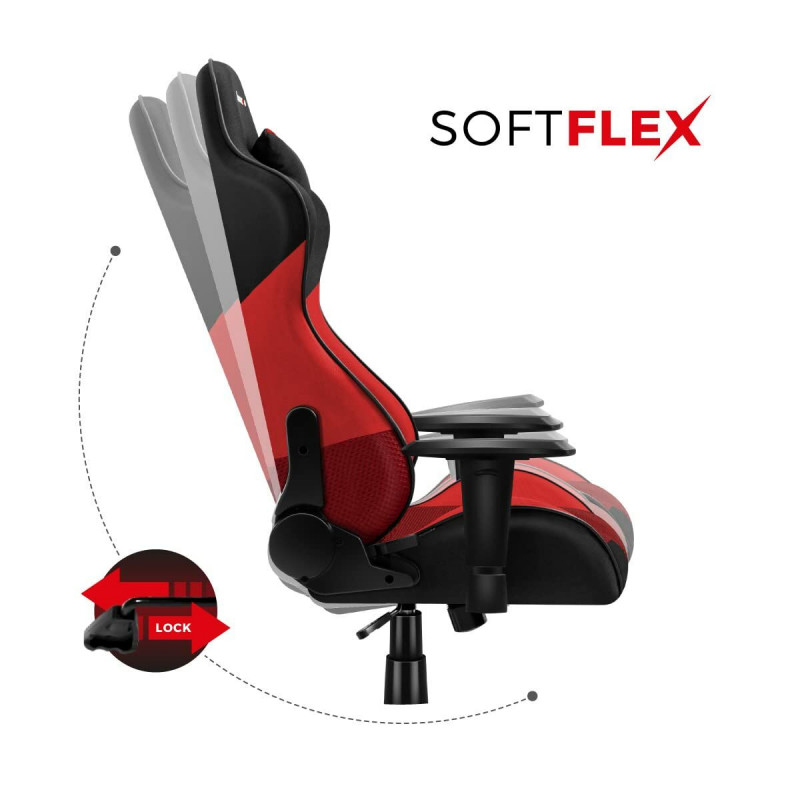 Silla Gaming Huzaro Hz-Force 6.2 Red Mesh Rojo