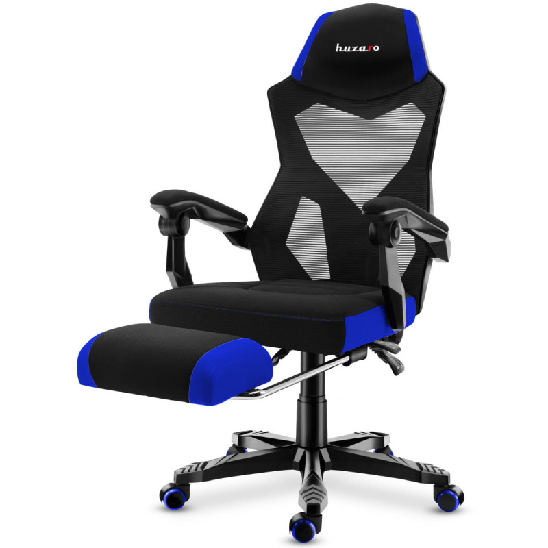 Silla Gaming Huzaro Combat 3.0 Azul Negro Negro/Azul