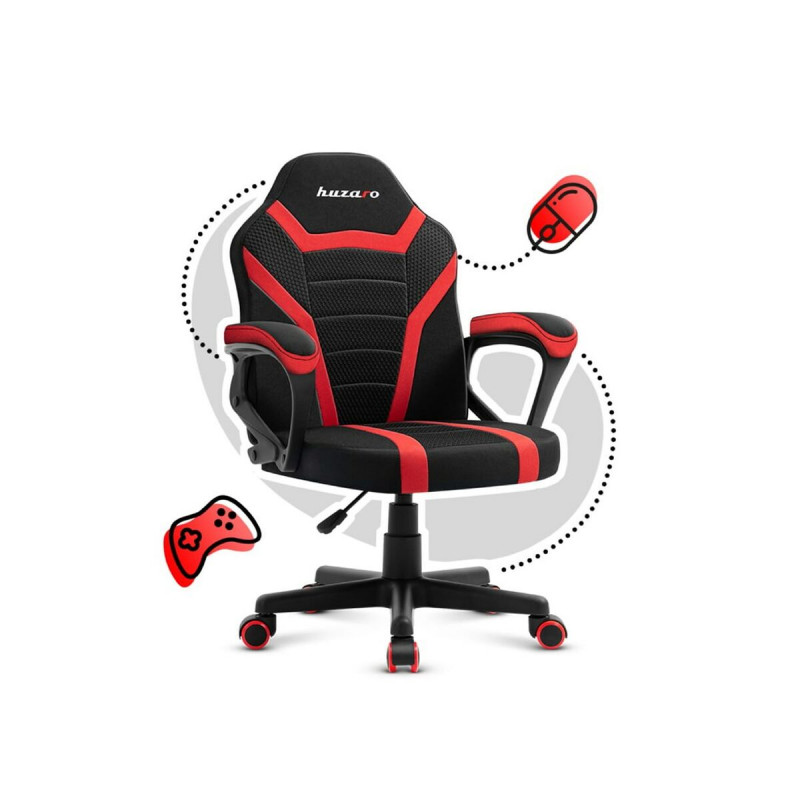 Silla Gaming Huzaro HZ-Ranger 1.0 red mesh Negro Rojo