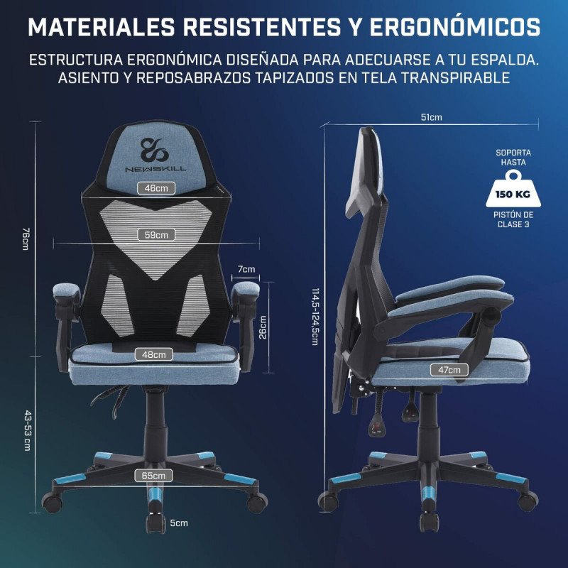 Silla Gaming Newskill Eros Azul